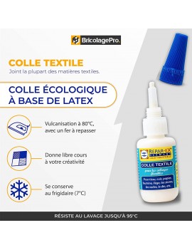 Colle Textile Colle Cuir, Colle Tissu Extra Forte, Colle Textile